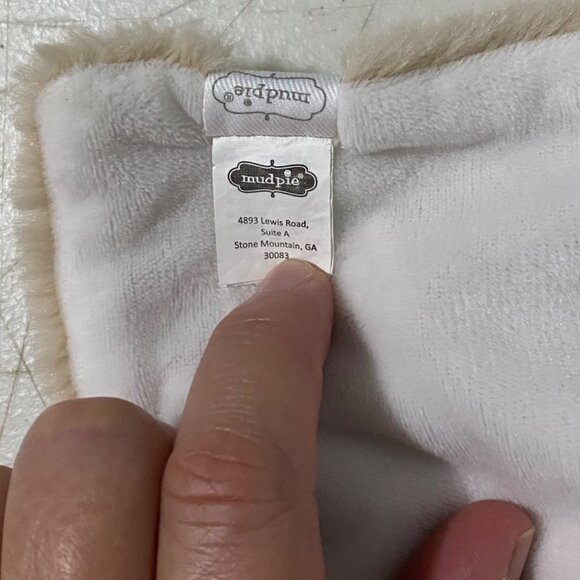 Mud Pie Bear Plush Lovey Security Blanket Baby Soother Bedtime Travel Stuffed An - Picture 4 of 5